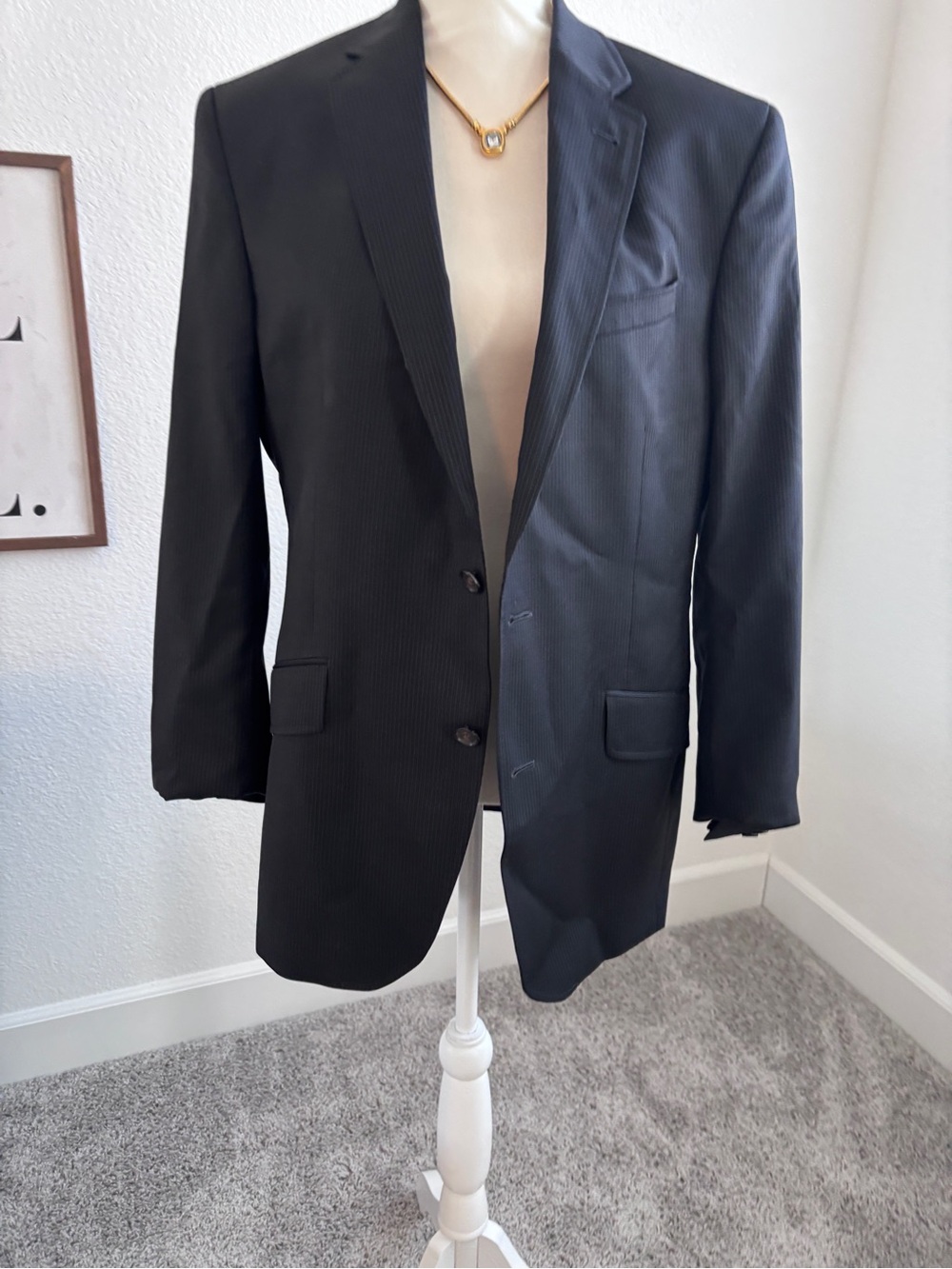 Ted Baker Men's Charcoal Pinstripe Sport Coat